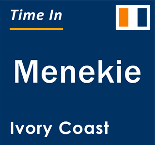 Current local time in Menekie, Ivory Coast