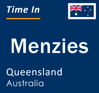 Current local time in Menzies, Queensland, Australia