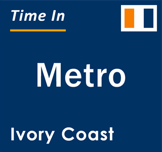 Current local time in Metro, Ivory Coast