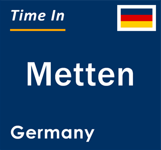 Current local time in Metten, Germany