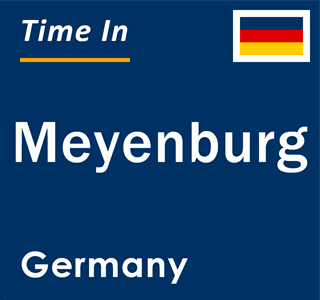 Current local time in Meyenburg, Germany