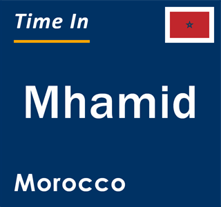 Current local time in Mhamid, Morocco