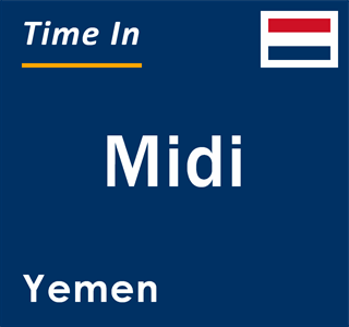 Current local time in Midi, Yemen