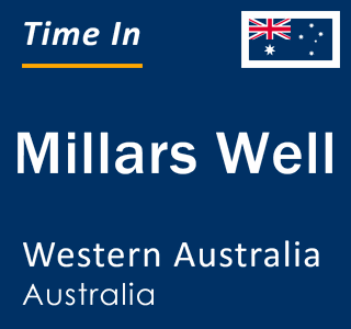 Current local time in Millars Well, Western Australia, Australia