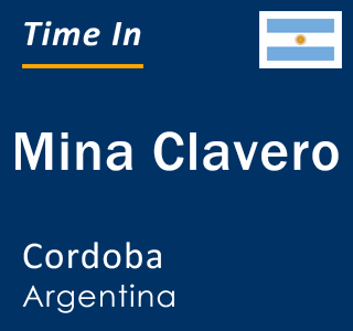 Current local time in Mina Clavero, Cordoba, Argentina