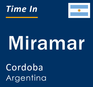 Current local time in Miramar, Cordoba, Argentina