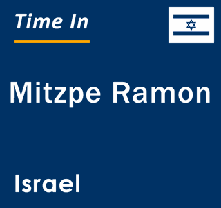 Current local time in Mitzpe Ramon, Israel