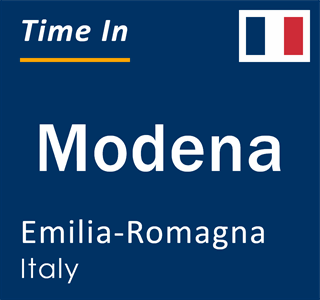 Current local time in Modena, Emilia-Romagna, Italy