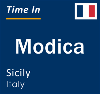 Current local time in Modica, Sicily, Italy