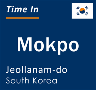 Current local time in Mokpo, Jeollanam-do, South Korea