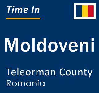 Current local time in Moldoveni, Teleorman County, Romania