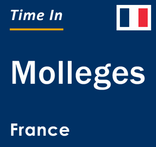 Current local time in Molleges, France