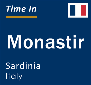 Current local time in Monastir, Sardinia, Italy