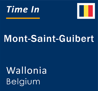 Current local time in Mont-Saint-Guibert, Wallonia, Belgium