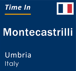 Current local time in Montecastrilli, Umbria, Italy