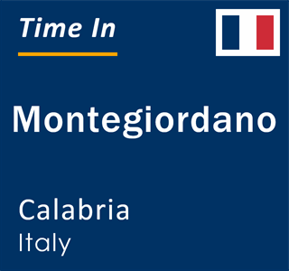 Current local time in Montegiordano, Calabria, Italy