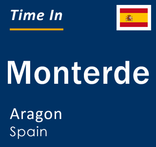 Current local time in Monterde, Aragon, Spain