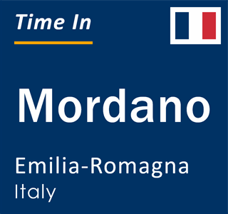 Current local time in Mordano, Emilia-Romagna, Italy