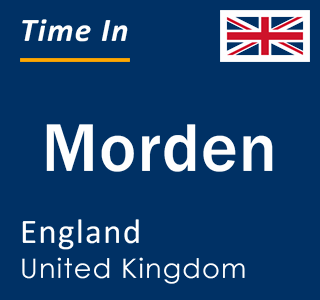 Current local time in Morden, England, United Kingdom