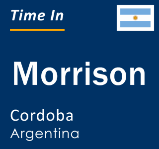 Current local time in Morrison, Cordoba, Argentina