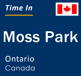 Current local time in Moss Park, Ontario, Canada