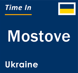 Current local time in Mostove, Ukraine