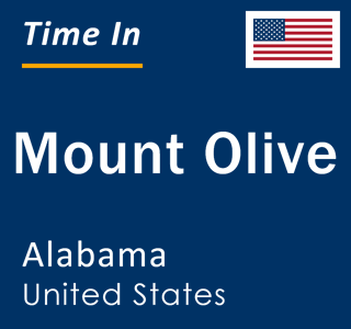 Current local time in Mount Olive, Alabama, United States