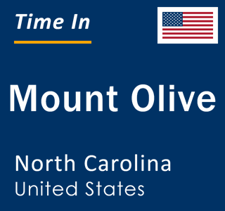 Current local time in Mount Olive, North Carolina, United States