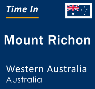 Current local time in Mount Richon, Western Australia, Australia