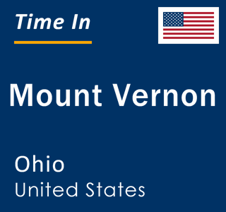 Current local time in Mount Vernon, Ohio, United States