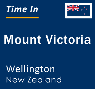 Current local time in Mount Victoria, Wellington, New Zealand