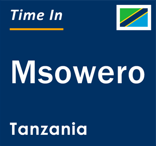 Current local time in Msowero, Tanzania