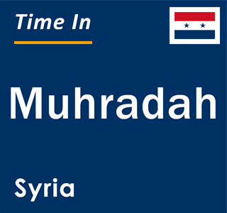 Current local time in Muhradah, Syria