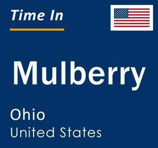 Current local time in Mulberry, Ohio, United States