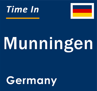 Current local time in Munningen, Germany