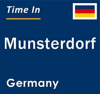 Current local time in Munsterdorf, Germany