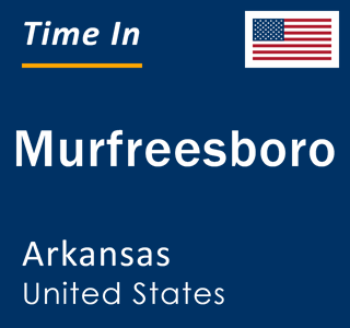 Current local time in Murfreesboro, Arkansas, United States