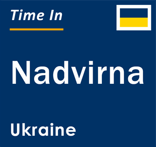 Current local time in Nadvirna, Ukraine