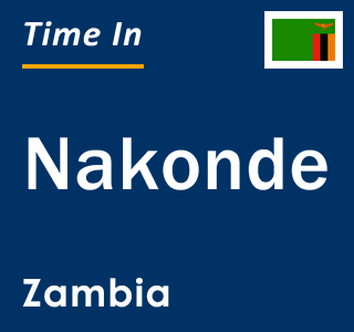 Current local time in Nakonde, Zambia