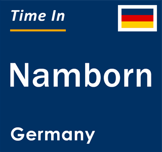 Current local time in Namborn, Germany