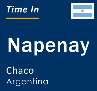 Current local time in Napenay, Chaco, Argentina