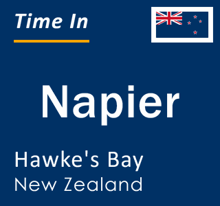 Current local time in Napier, Hawke's Bay, New Zealand