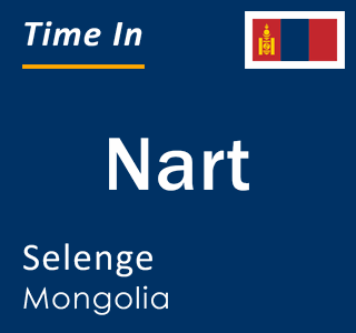 Current local time in Nart, Selenge, Mongolia