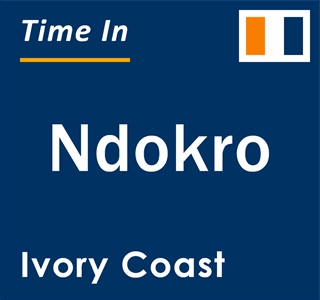 Current local time in Ndokro, Ivory Coast