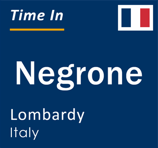 Current local time in Negrone, Lombardy, Italy