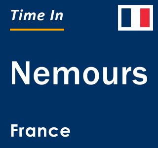 Current local time in Nemours, France