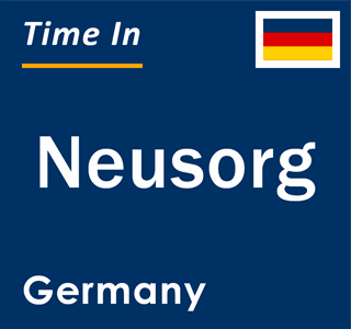 Current local time in Neusorg, Germany