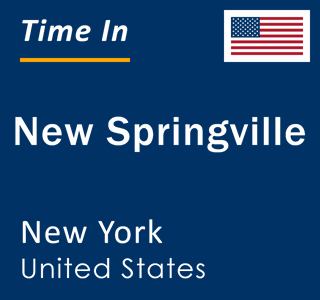 Current local time in New Springville, New York, United States