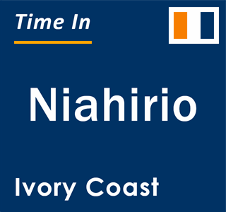 Current local time in Niahirio, Ivory Coast