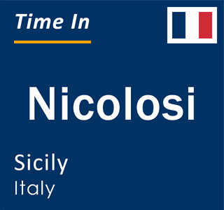 Current local time in Nicolosi, Sicily, Italy